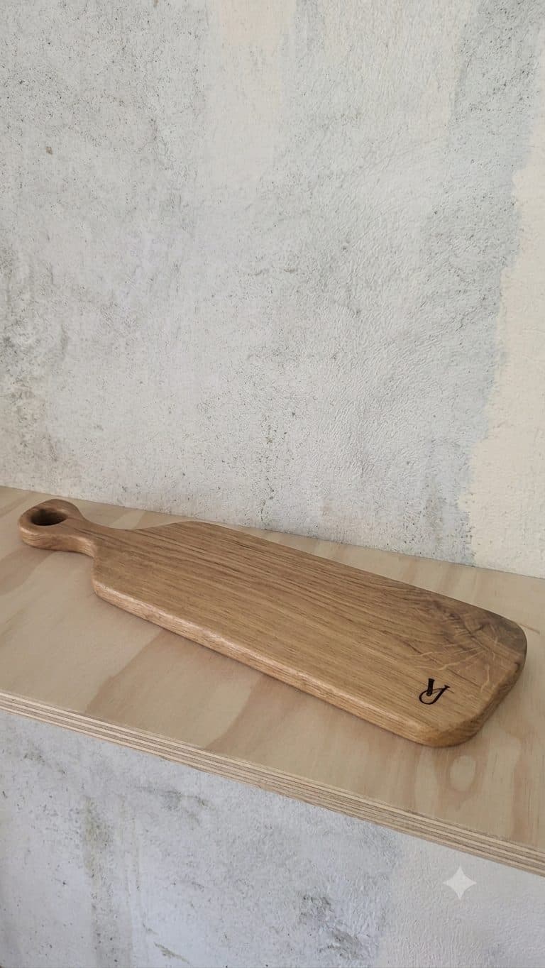 Serveringsbrett i heltre eik 45x14x2,5cm (serv 010)
